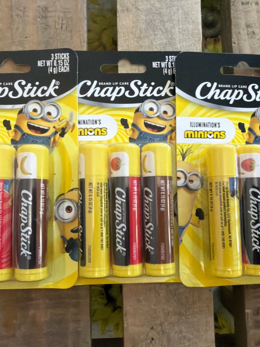 Chap stick Minions Multipack Lip Balm - banana nana, berry